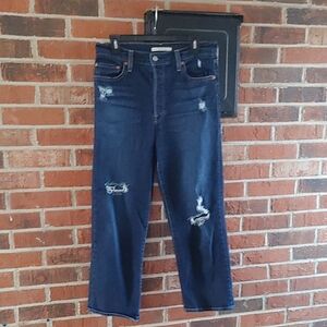 Levi's Ribcage Straight Ankle Destroyed Jeans Size 29 (1656)